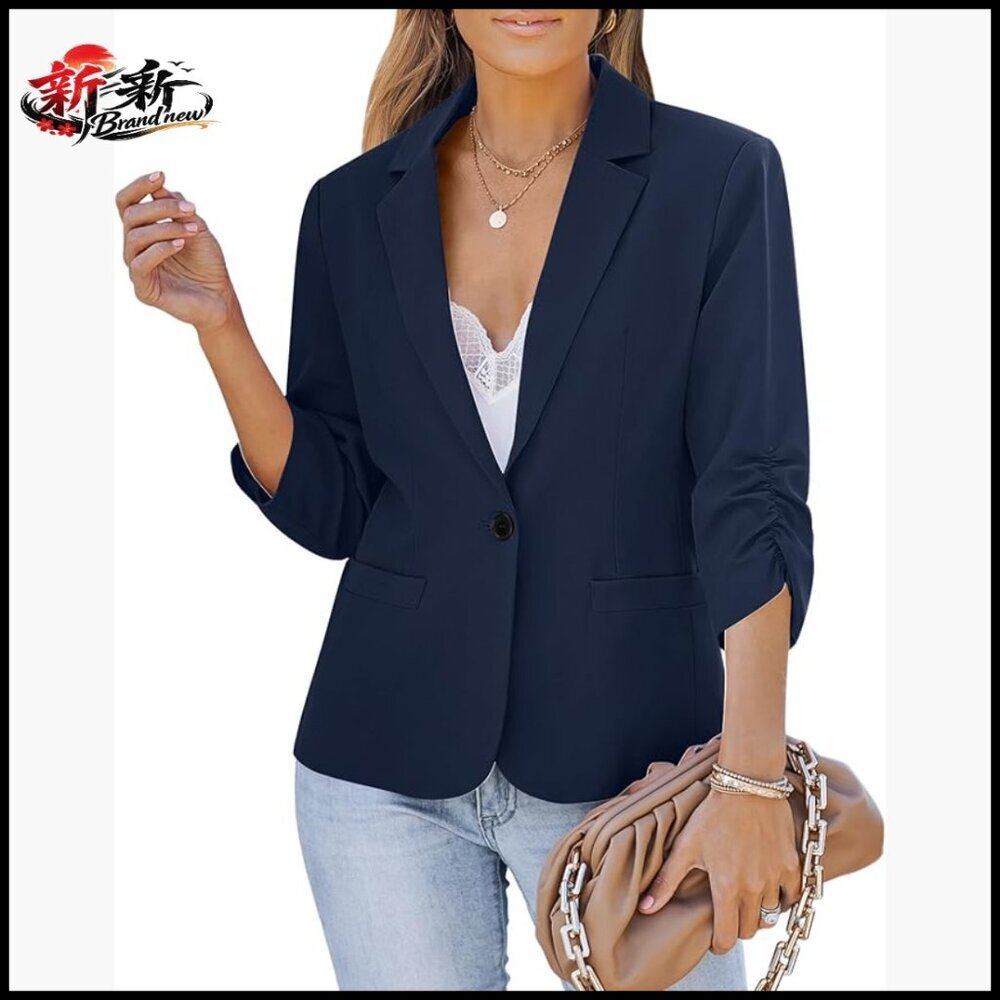3/4 Sleeve Blazer for Business Casual Work Outfits